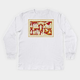 Rajasthani art, phad painitng, Indian folk art Kids Long Sleeve T-Shirt